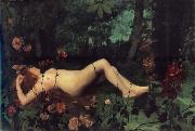 William Stott of Oldham The Nymph china oil painting artist